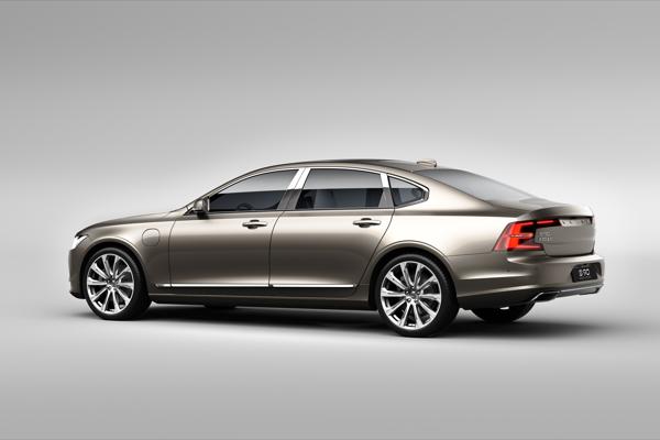 Volvo S90 Excellence exterior rear 3 4