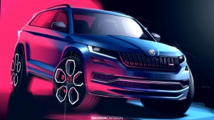 Eerste designschetsen geven looks KODIAQ RS prijs