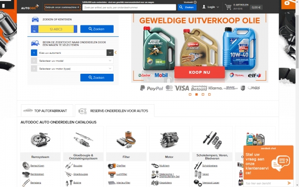 Welkom in de webshop van autodoc!