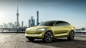 Elektrische ŠKODA VISION E studiemodel debuteert in Shanghai