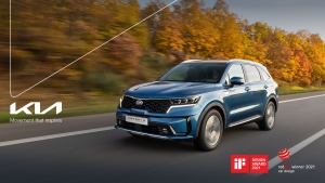 Twee designprijzen voor Kia Sorento