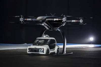Audi test prototype vliegende taxi in Amsterdam