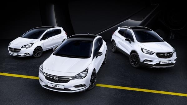 Fraaie tweekleurige Black Edition-versies van diverse Opel-modellen